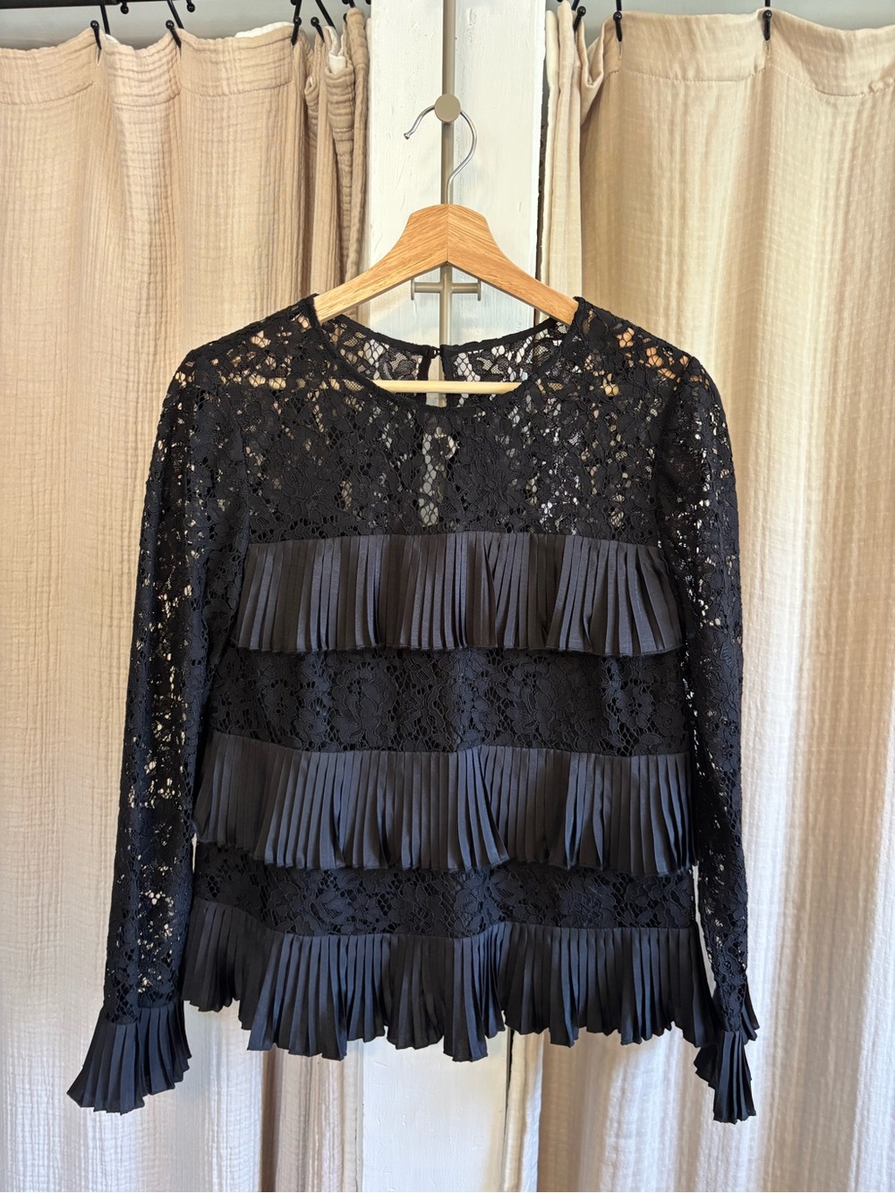 J. Crew Lace and Ruffle Blouse- 2